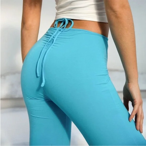 I.AM.GIA Halo Wrap Blue Pants - Picture 3 of 4
